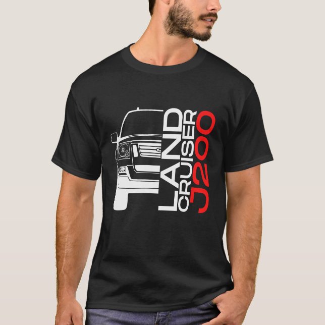 Toyota Land Cruiser J200 Automotive Off-Road Car T-Shirt (Vorderseite)