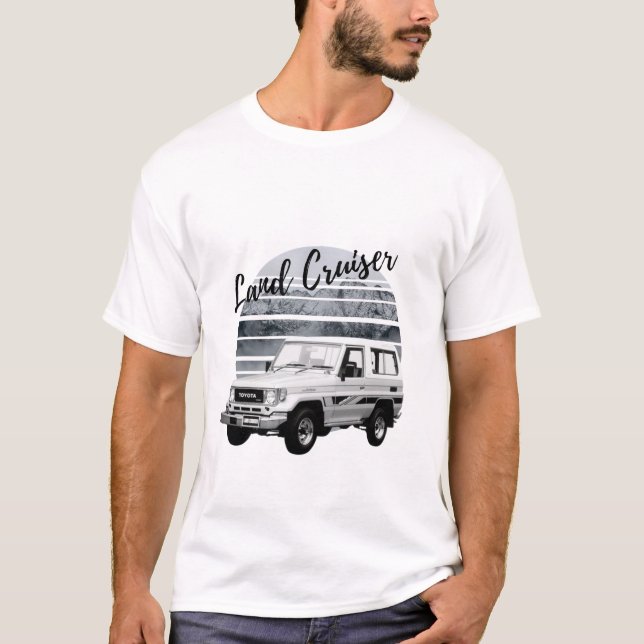 Toyota Land Cruiser J70 Geländewagen T-Shirt (Vorderseite)