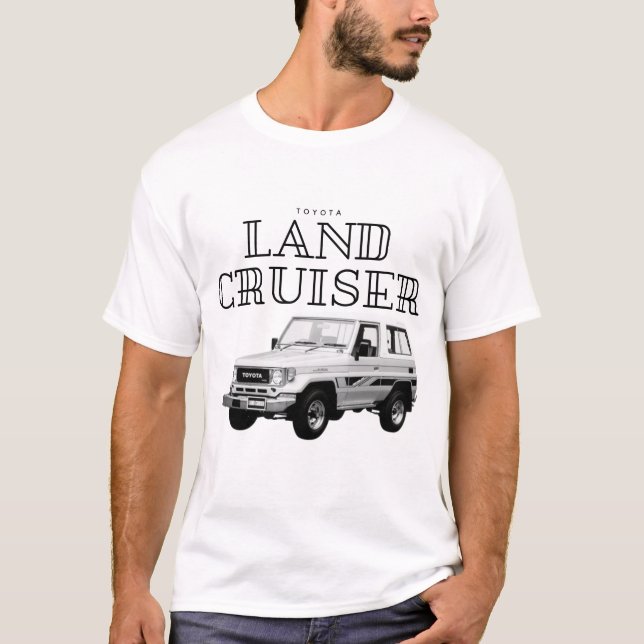 Toyota Land Cruiser J70 Geländewagen T-Shirt (Vorderseite)