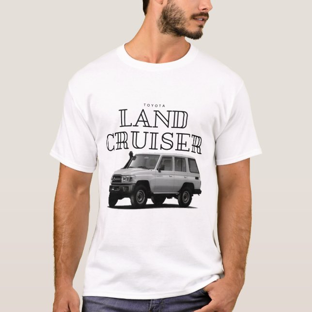 Toyota Land Cruiser VDJ76 Geländewagen T-Shirt (Vorderseite)
