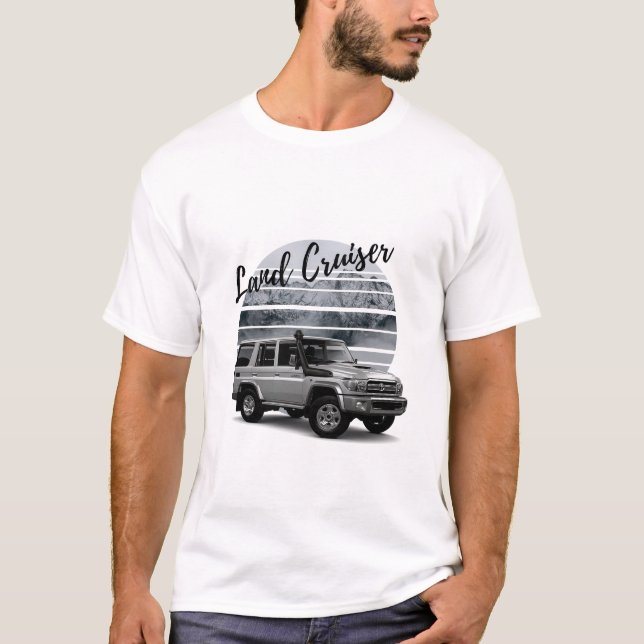 Toyota Land Cruiser VDJ76 Geländewagen T-Shirt (Vorderseite)