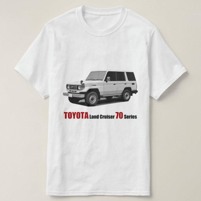 Toyota landen Reihe HZJ77 des Kreuzer-70 T-Shirt (Design vorne)