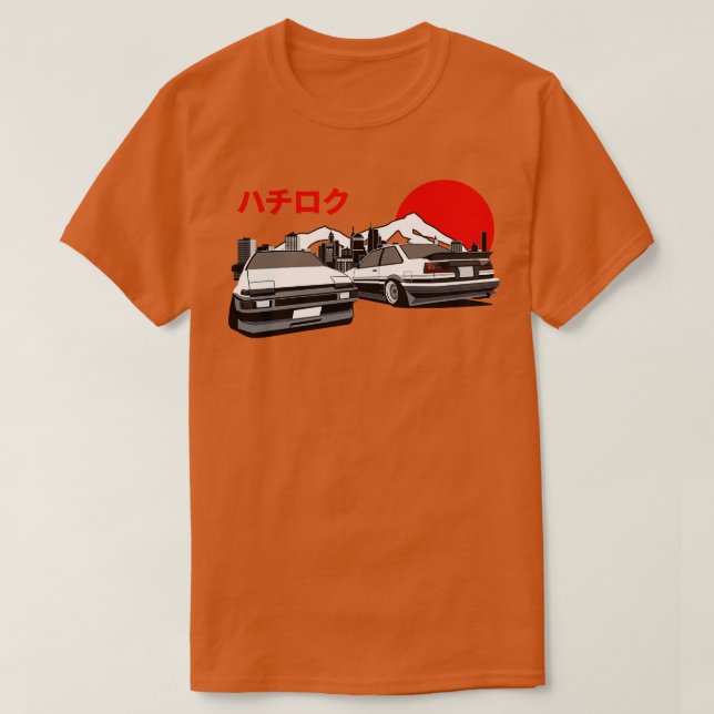 Toyota Levin AE86 19831987 Retro Style T-Shirt (Design vorne)
