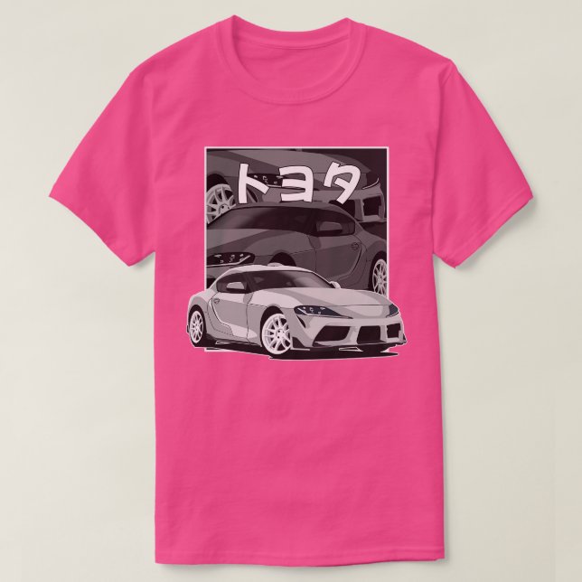 Toyota Supra MK5 A90 20192023 Japanische Comic T-Shirt (Design vorne)