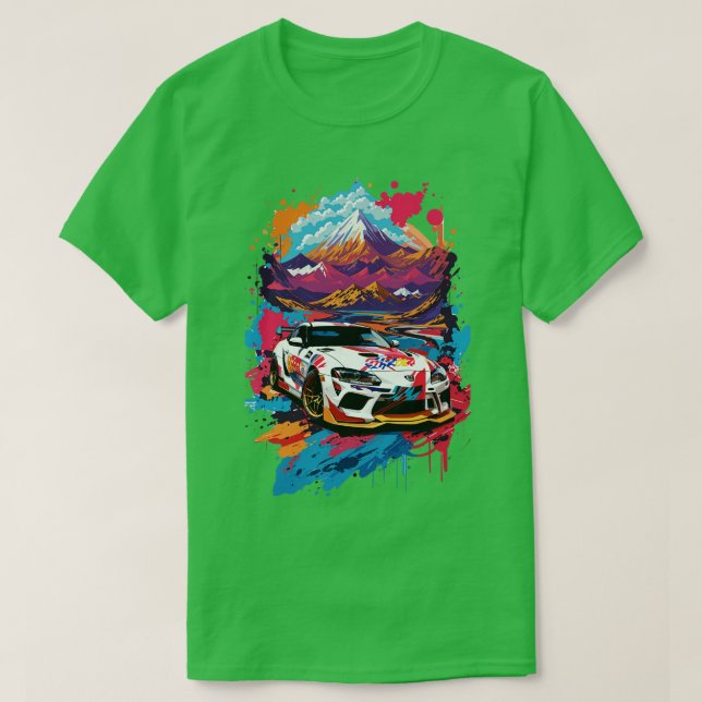 Toyota Supra Sportwagen T-Shirt (Design vorne)