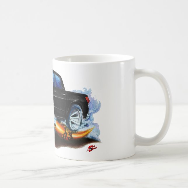 Toyota-Tundra Crewmax schwarzer LKW Kaffeetasse (Rechts)