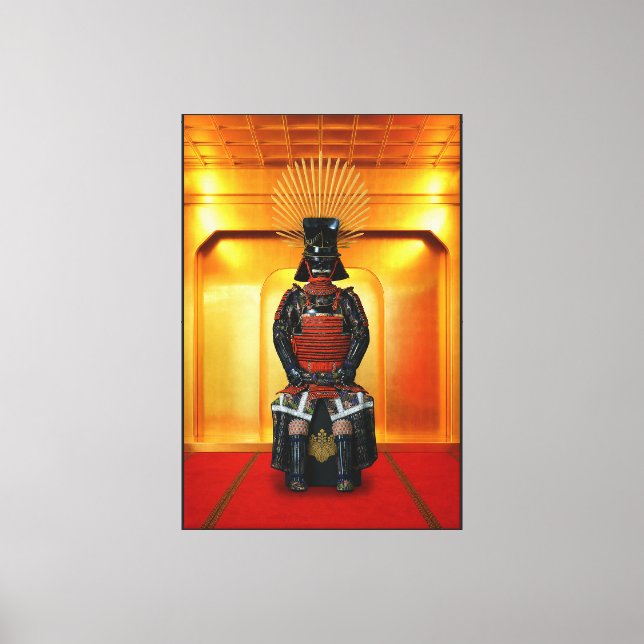 Toyotomi Hideyoshi Rüstung Leinwand 40x60 (Vorderseite)