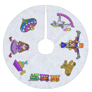 Toys Christmas Tree Skirt Polyester Weihnachtsbaumdecke