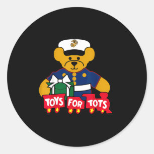 Toys For Tots Logo Weihnachten Runder Aufkleber
