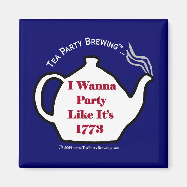 TP0102 Party wie sein 1773 Blue Magnet (Vorne)