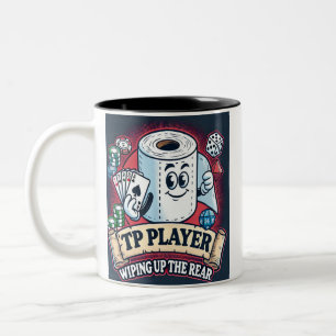 TP-Player - Abwischen der Rückseite Funny Last P Zweifarbige Tasse