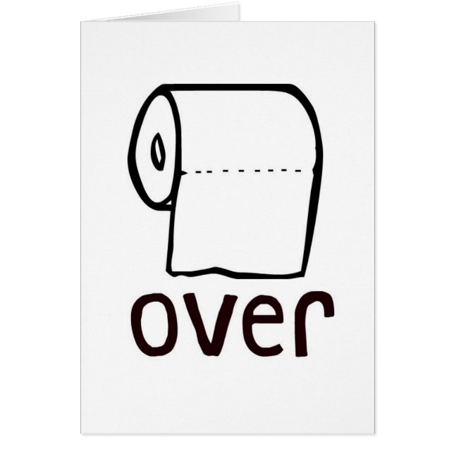 TP-Toilettenpapier über Karte (Vorne)