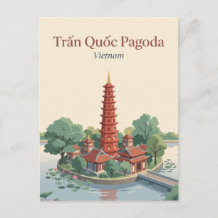 Trấn Quốc Pagode Vietnam Postkarte