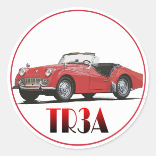 TR3A RUNDER AUFKLEBER