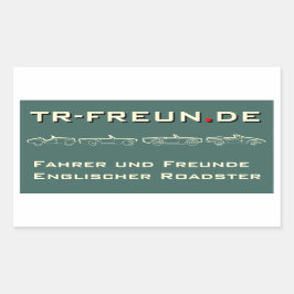 TR-Freunde rechteckiger Aufkleber