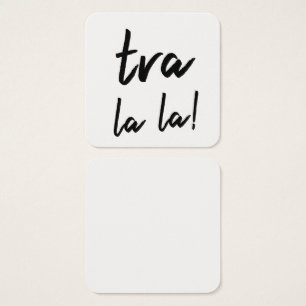 "Tra Lala" Typografie-Anmerkungen für das