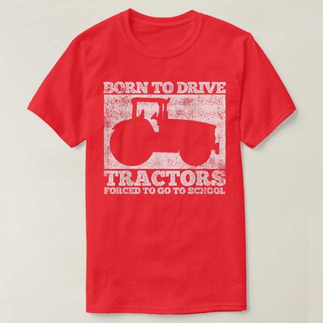 Traactors Tractor Driver Farmer  T-Shirt (Design vorne)