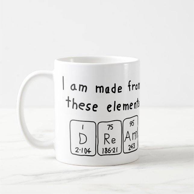 Traam Periodenname Tasse (Links)