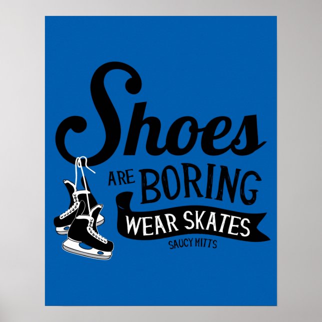 Traar Hockey Skate Schuhe langweilen sich. Poster (Vorne)