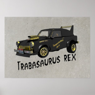 Trabant Car Poster