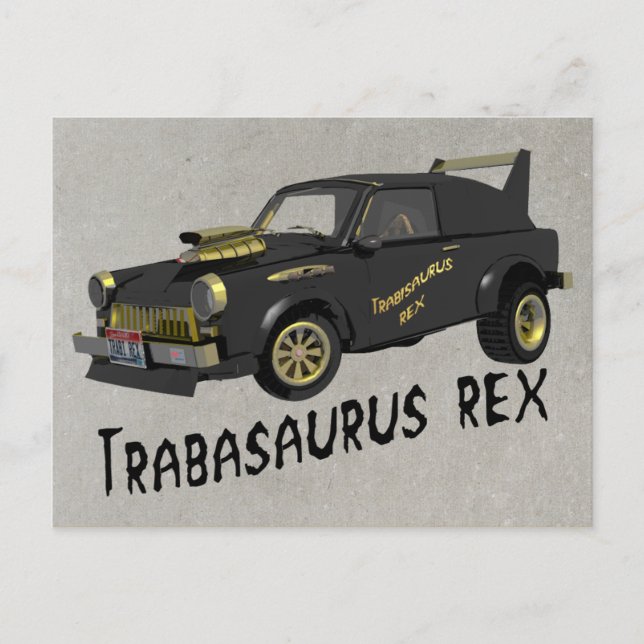 Trabant Car Postkarte (Vorderseite)