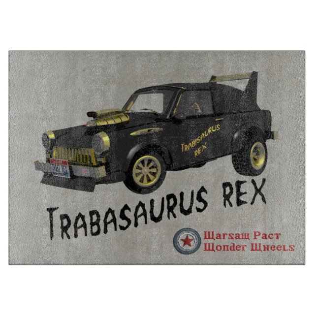 Trabant Car Schneidebrett (Vorderseite)