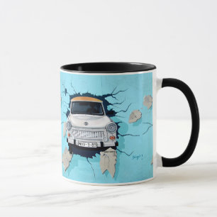 Trabant German Paper Jaguar Wall Berlin Car Man Tasse