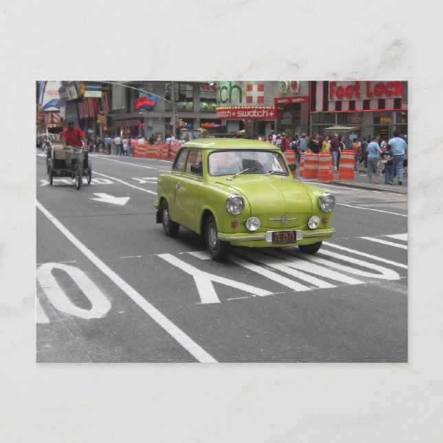 Trabant in Manhattan Postkarte (Vorderseite)
