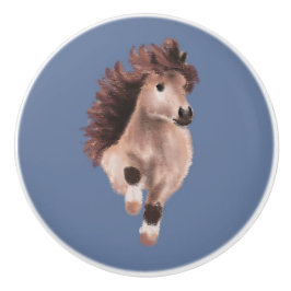 Trabender Pony Keramikknauf