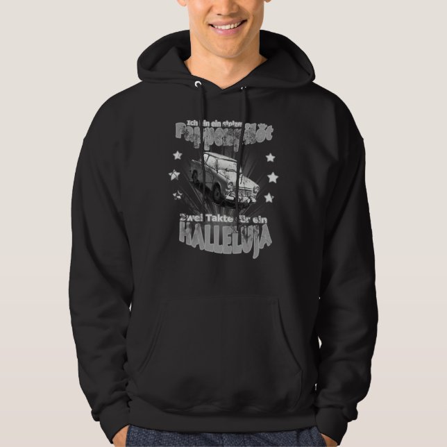 Trabi stolzer Kartonpilot Racing Retro Gebrauchtsp Hoodie (Vorderseite)