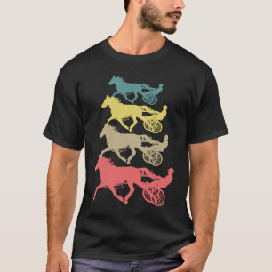 Trabrennen Männer Frauen Coole Retro-Farben T-Shirt