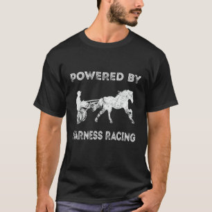 Trabrennen Powered By Pferderennen Pferderennfahre T-Shirt