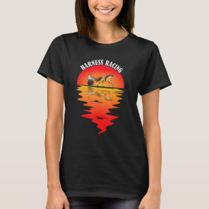 Trabrennen Vintage Sunset Trabreiten Reitkunst T-Shirt