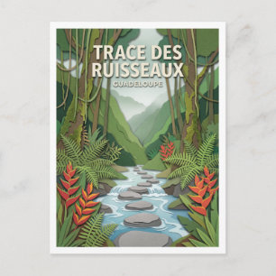 Trace des Ruisseaux Saint-Claude Guadeloupe Postkarte
