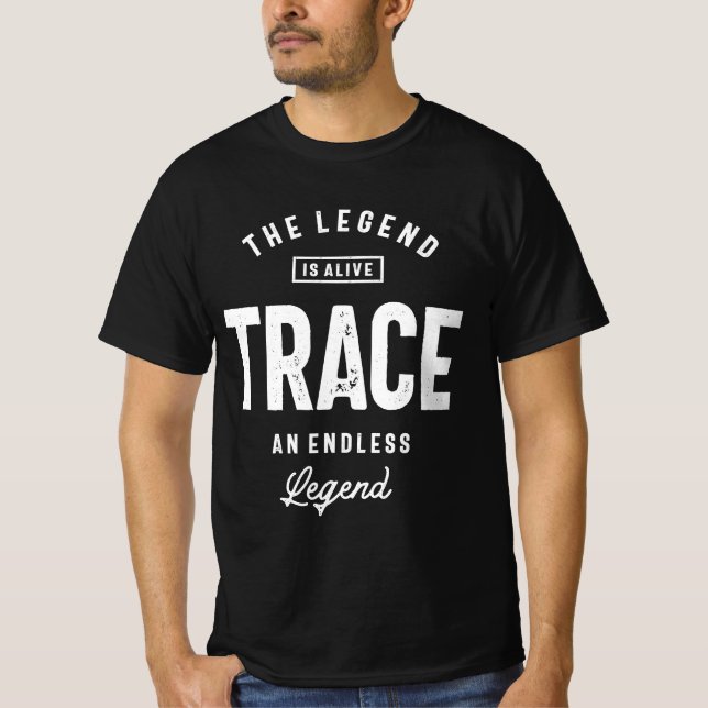 Trace Personalisierter Name T-Shirt (Vorderseite)