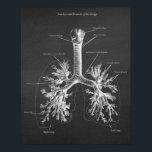 Trachea und Bronchi der Lungenanatomie Art Deco Poster<br><div class="desc">Trachea und Bronchi der Lunge Anatomie Art Decor. Dieser eine der Drucke,  die unsere Anatomy Lungs Art Serie ausmachen. Bitte suchen Sie nach den anderen Lung Anatomy Artwork in unserem Zazzle Shop. (https://www.zazzle.com/store/humanbodyillustrated)</div>
