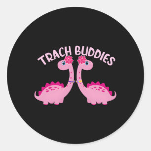 Tracheasaurus Trach Buddies Tracheostomie Bewussts Runder Aufkleber