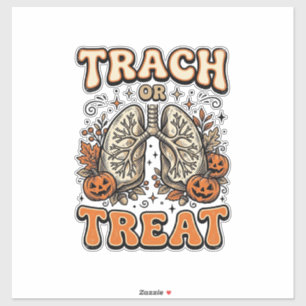 Tracheostomie Halloween-Nurse-Süßes-oder-Saures-De Aufkleber
