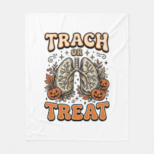 Tracheostomie Halloween-Nurse-Süßes-oder-Saures-De Fleecedecke