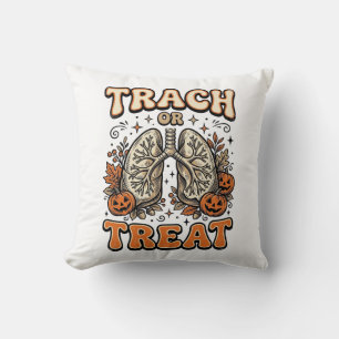Tracheostomie Halloween-Nurse-Süßes-oder-Saures-De Kissen