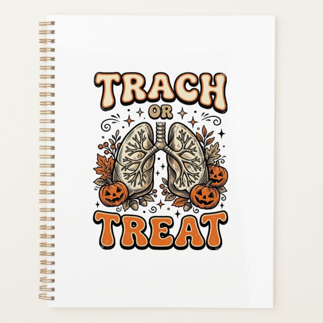 Tracheostomie Halloween-Nurse-Süßes-oder-Saures-De Planer (Vorderseite)