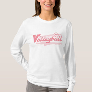 Tracht- PrügelVolleyball-Rosa T-Shirt