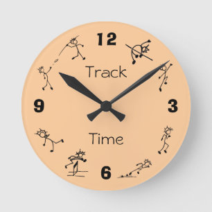 Track and Field Events Clock Multi Combined Events Runde Wanduhr