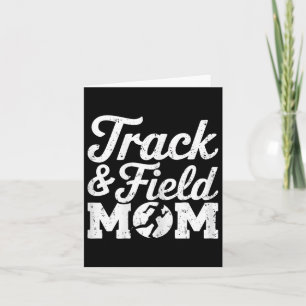 Track-and-Field-Mama-Shirt Laufende Frauen verfolg Karte