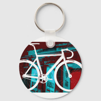 Track Bike Berlin - rot blau Schlüsselanhänger