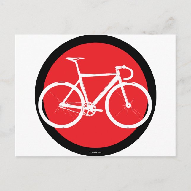 Track Bike - Red Dot Postkarte (Vorderseite)