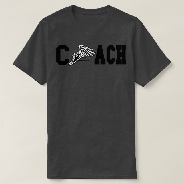 Track Coach spendet Track und Field T-Shirt (Design vorne)