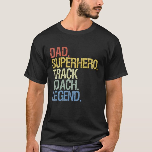 Track Coach Vater T-Shirt (Vorderseite)