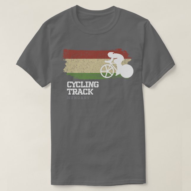 Track Cycling Ungarn Road Racing Speed Cycli T-Shirt (Design vorne)