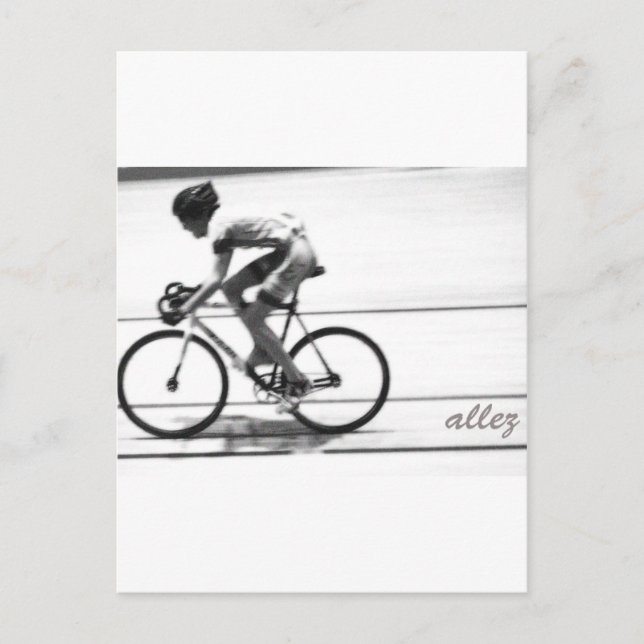 Track Cyclist Postkarte (Vorderseite)